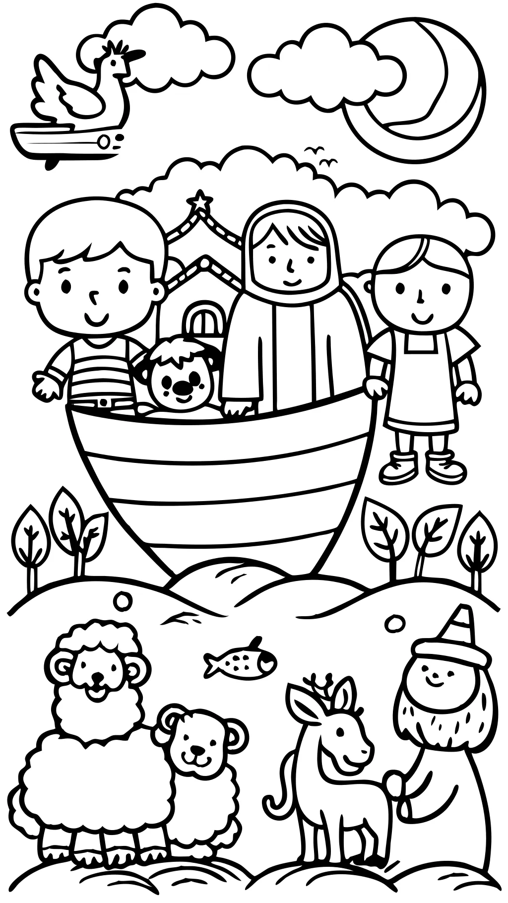 coloriages chrétiens pour les enfants